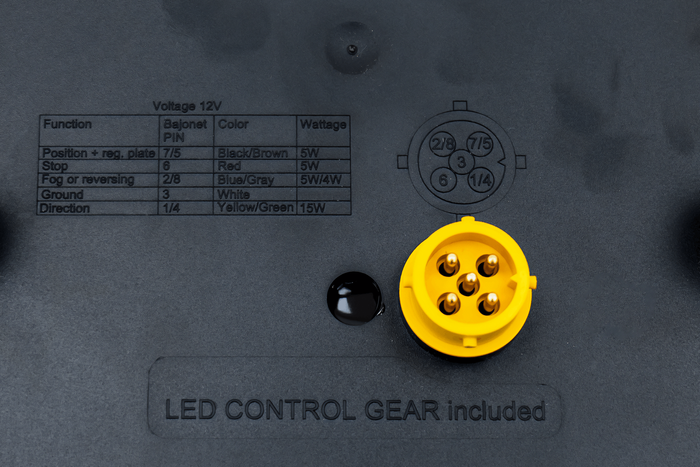 Zadné svetlo FRISTOM FT-270 LED CANBUS 6 funkcií vľavo