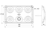 HORPOL LWD2153 LED interiérové svetlo do auta s vypínačom, svietidlo 900 lm