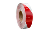 Reflexná biela a červená reflexná páska - 1 meter