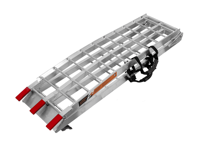 Skladacia hliníková rampa UNITRAILER ALR002 pre príves 221 cm 340 kg s popruhom