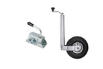 Oporné koleso s upínacou svorkou KNOTT TK48+LB48 150kg 48mm 500-720mm